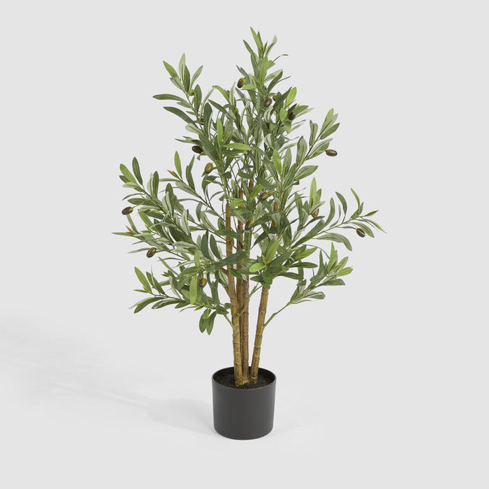 Artificial Potted Olive Tree 90cm Green - FLORA DESIGNS