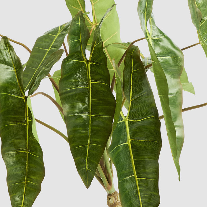 Artificial Potted Philodendron Spiritus Sancti Plant 104cm Green - FLORA DESIGNS
