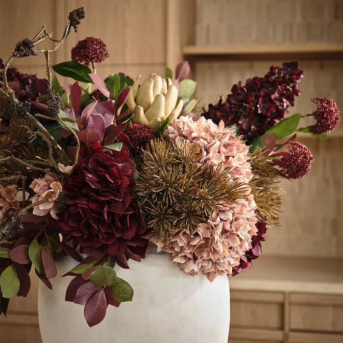 Thistle Bush Green Brown 25cm Set of 12