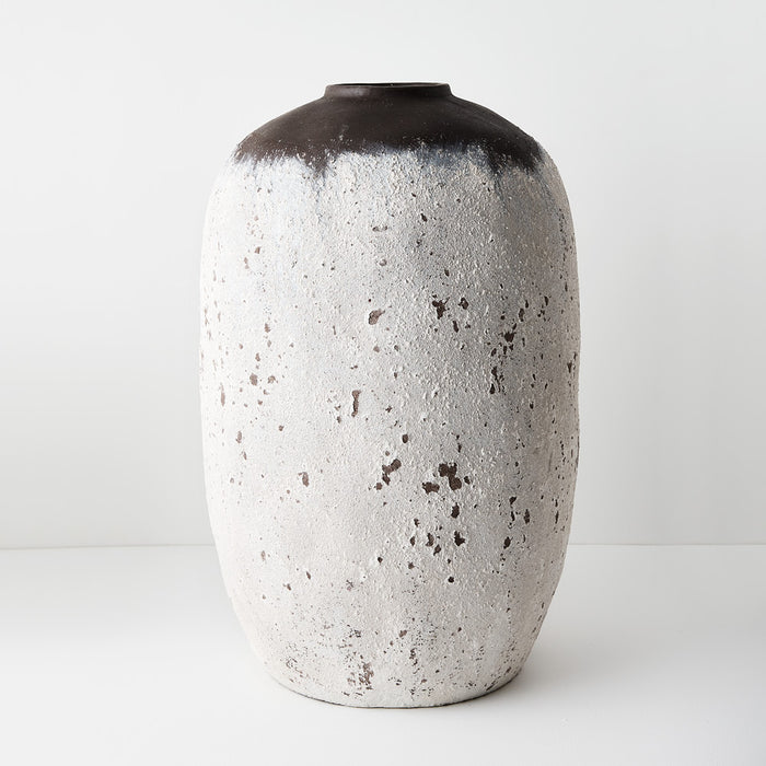 Trevi Pot Antique White Brown 60cm