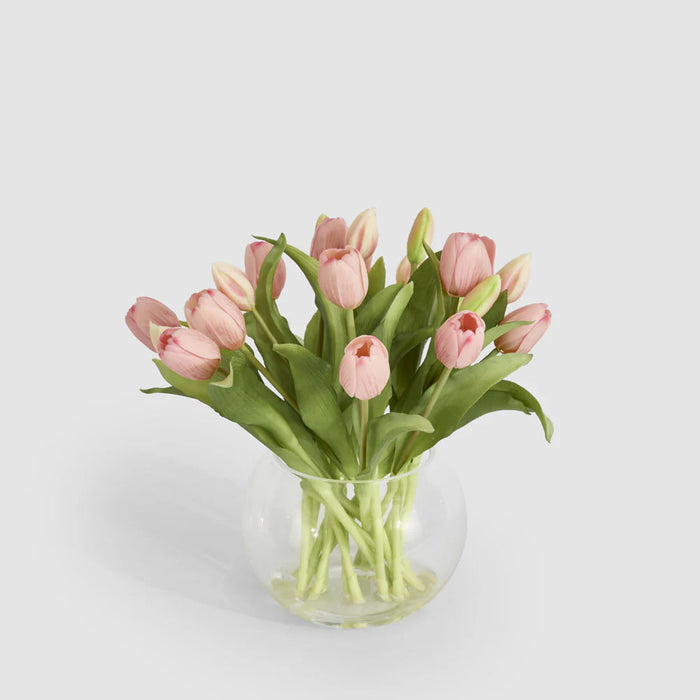 Tulip Pink in Water Vase, 30cm