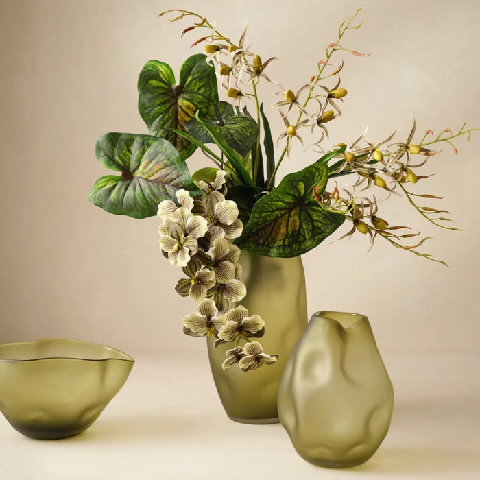 Vanda Orchid 66cm Green Eggplant- Pack of 12