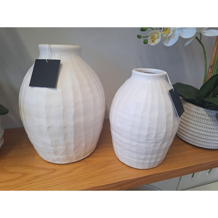Vase Naltika White 23cm Pack of 2