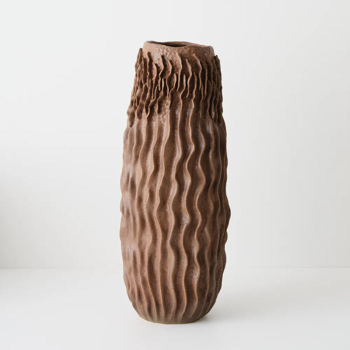 Velora Vase 55cm Earthen Brown
