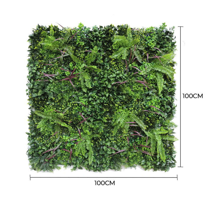 Verdant Fern Artificial Vertical Garden Green Wall Panel 1mx1m - FLORA DESIGNS