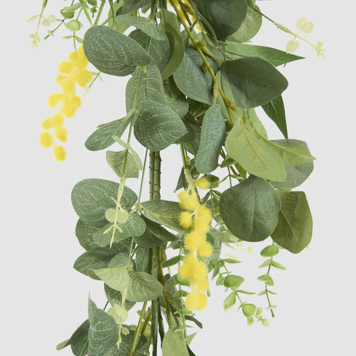Wattle Eucalyptus Leaf Garland Yellow 180cm Pack of 4