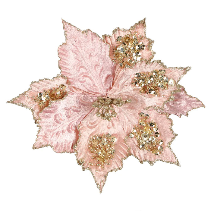 Stella Clip On Poinsettia Pink 25cm Pack of 24