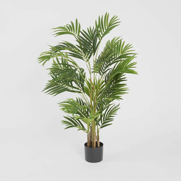 Real Touch Mini Palm Green Tree In Black Pot 120cm