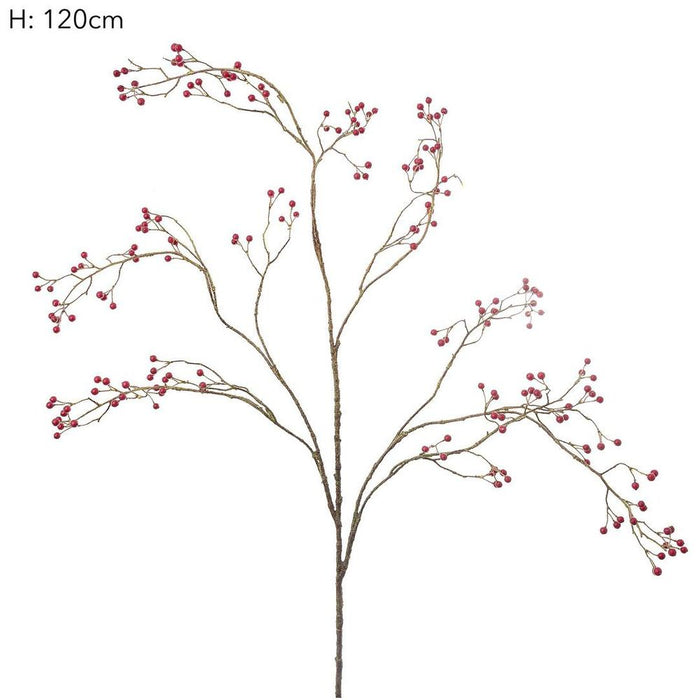 Mini Berry Branch Red 120cm Pack of 6