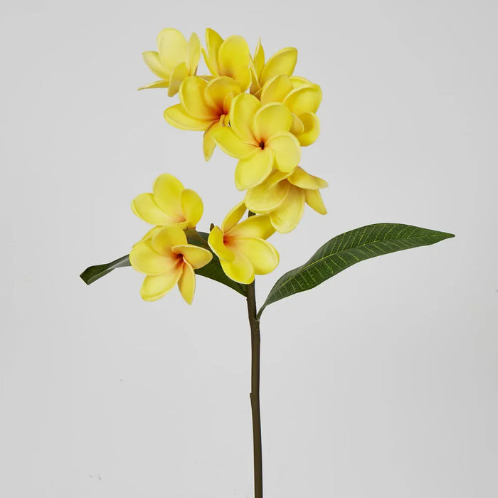 Plumeria Spray Yellow 46cm - Pack of 12