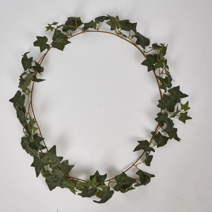 Green Ivy Garland with Leaves Green 180cm - Pack of 12