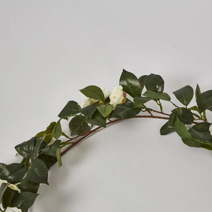 Camellia Garland White Green 183cm – Pack Of 6