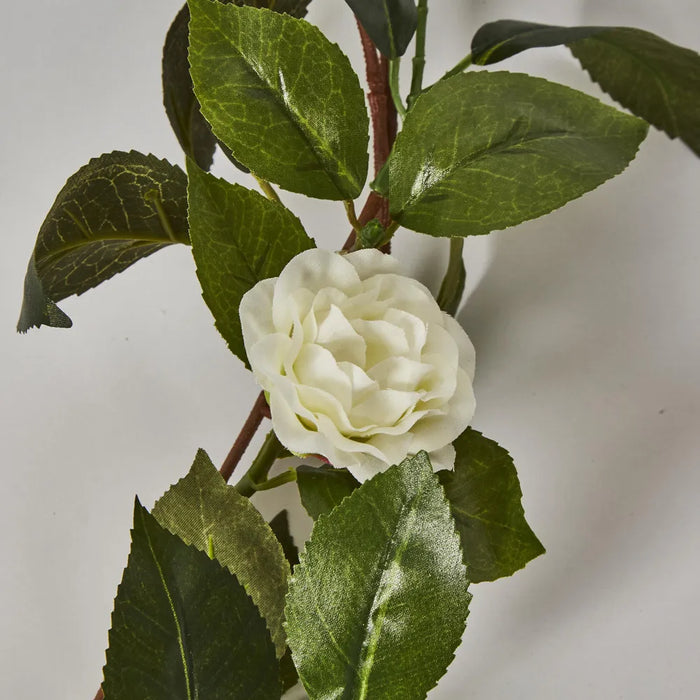 Camellia Garland White Green 183cm – Pack Of 6