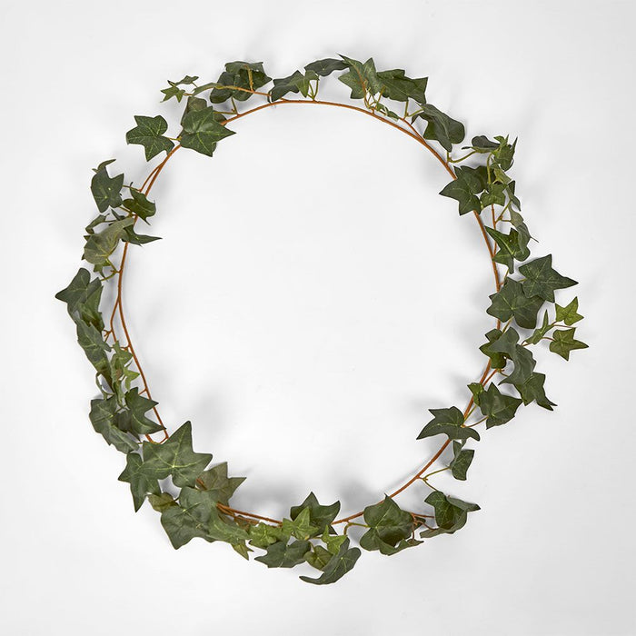 Green Ivy Garland with Leaves Green 180cm - Pack of 12