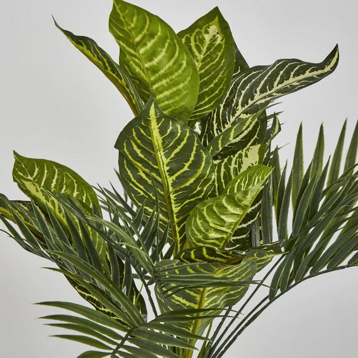 Zebra Palm Leaf Bush Green 30cm – Pack of 6