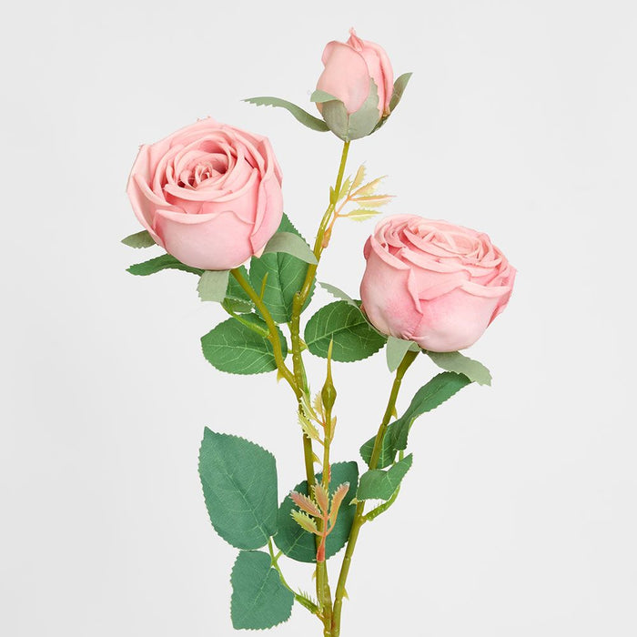 Real Touch Rose Spray Pink 62cm - Pack of 12