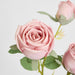 Real Touch Rose Spray Pink 62cm - Pack of 12
