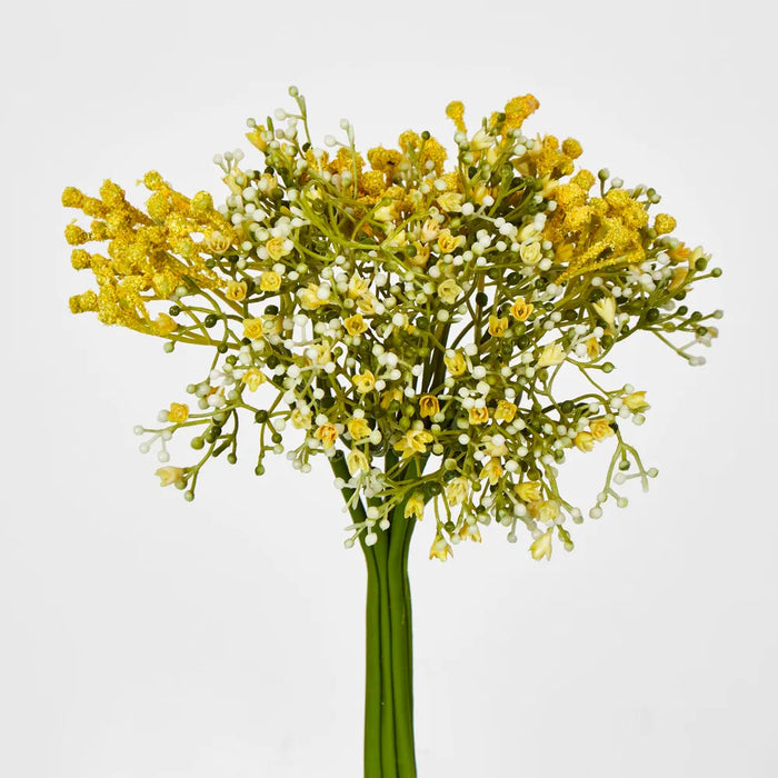 Yellow Gyp Bush Bouquet 28cm – Pack of 12