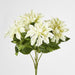 Dahlia Bush x 5 White 48cm - Pack of 12