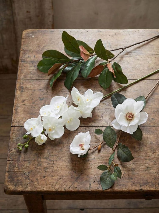 Magnolia Spray 84cm White - Pack of 12