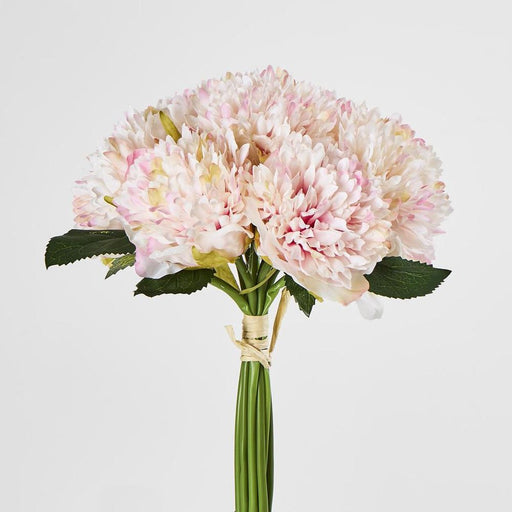 Frilly Peony Bouquet Light Pink 27cm - Pack of 12