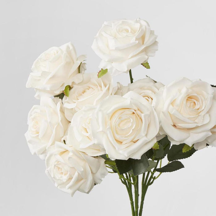 Lisa Rose Bunch 40cm Beige - Pack of 12