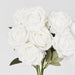 Lisa Rose Bunch 40cm White - Pack of 12