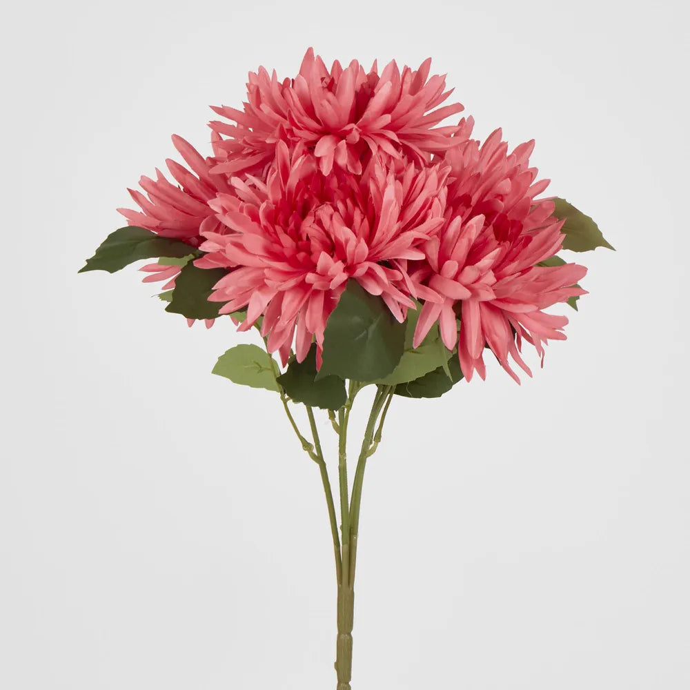 Artificial Pink Mum Bush 46cm – Pack of 24 — Flora Designs Australia