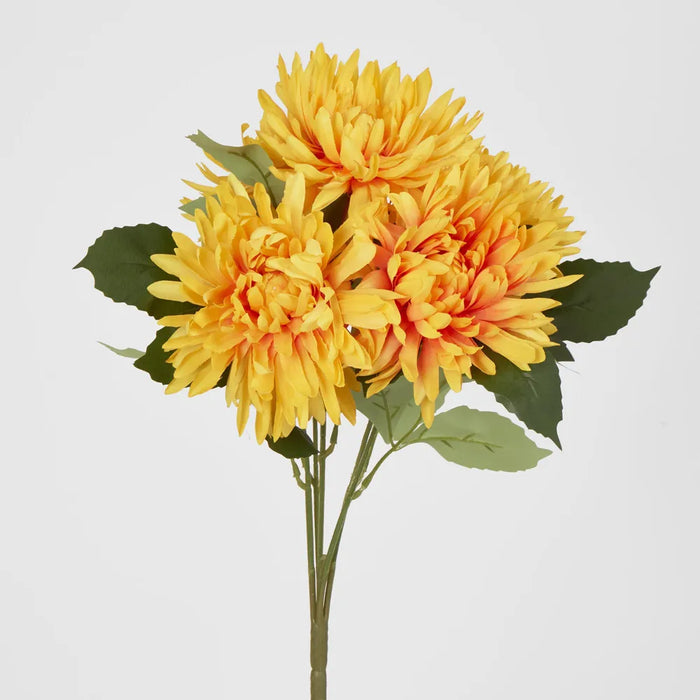 Yellow Mum Bush 46cm – Pack of 24