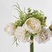 Marigold Peony Bouquet 32cm White - Pack of 12