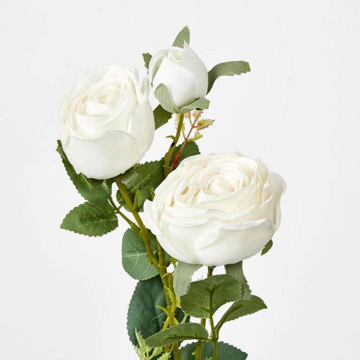 Real Touch Rose Spray White 62cm - Pack of 12