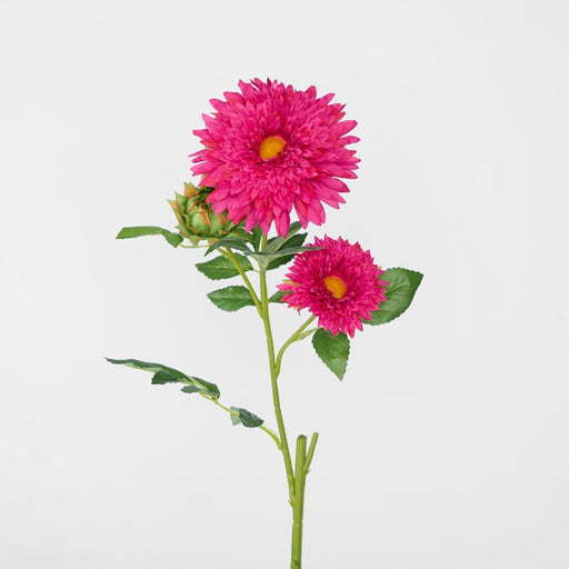 Sunflower Spray With 3 Flowers Fuchsia 65cm - Pack of 12