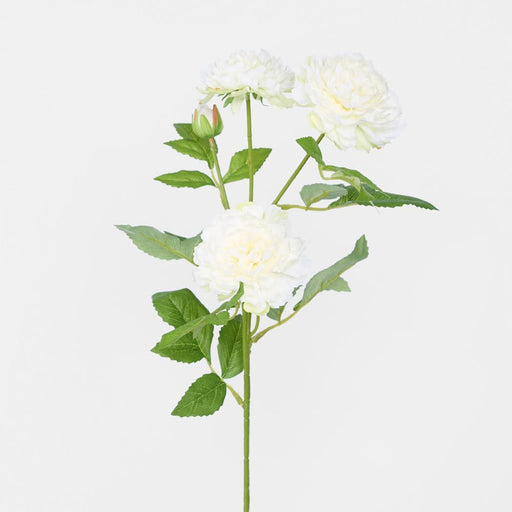 Peony Spray With 3 Heads White 69cm - Pack of 12