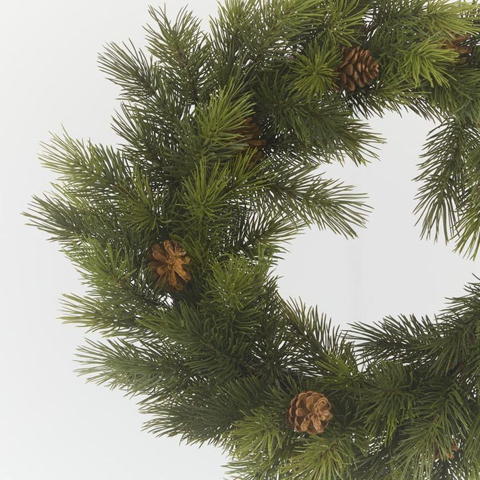 Pine Cone Wreath Green 65cm Pack of 2