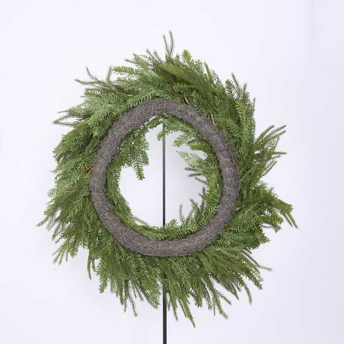 Cypress Wreath Mixed Green 91cm