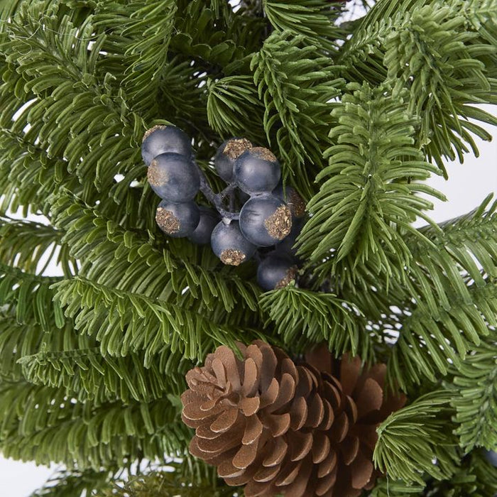 Pine and Blueberry Wreath Green 61cm