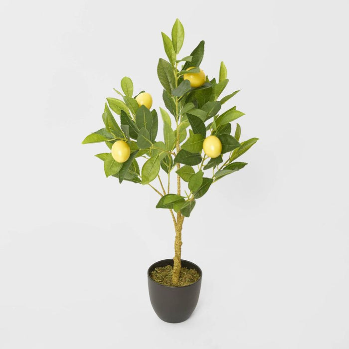 Lemon Tree 5 Fruits Yellow 70cm Pack of 2