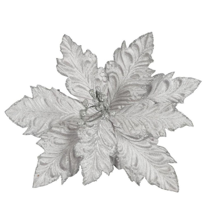 Pamile on Poinsettia Silver 37cm Pack of 24