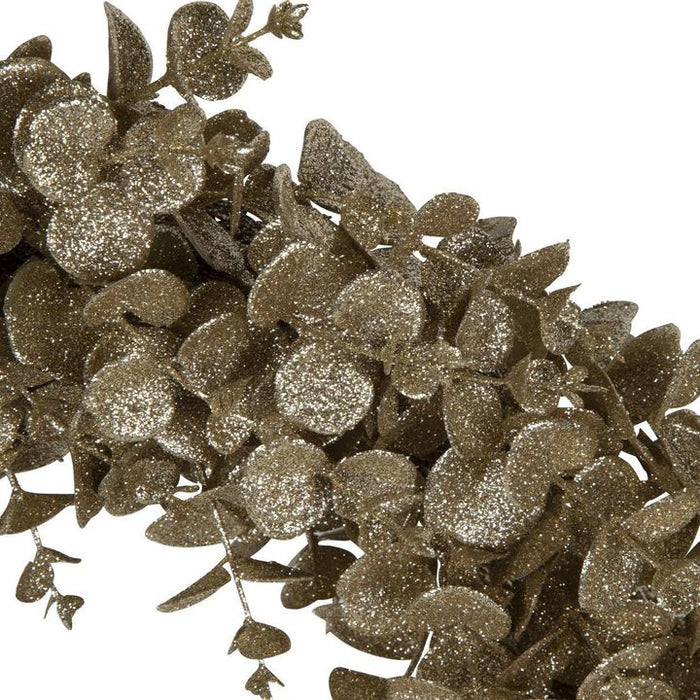 Inca Glitter Eucalyptus Wreath - Gold - 49cm Set of 2