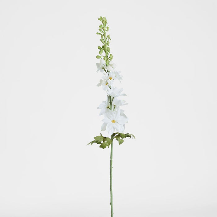 Delphinium Flower Stem 88cm White - Pack of 12