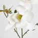 Magnolia Flower Stem With 2 Heads & Bud 87cm White - Pack of 12