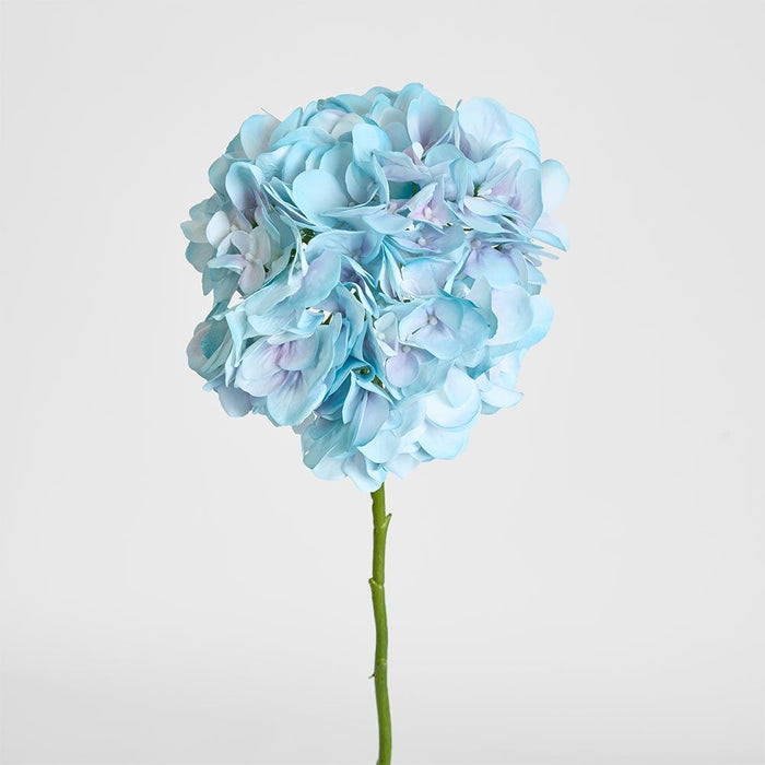 Soft Touch Hydrangea Flower Stem 75cm Blue Light Blue - Pack of 6