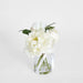 Peony Arrangement in Vase 23cm White - Pack of 6