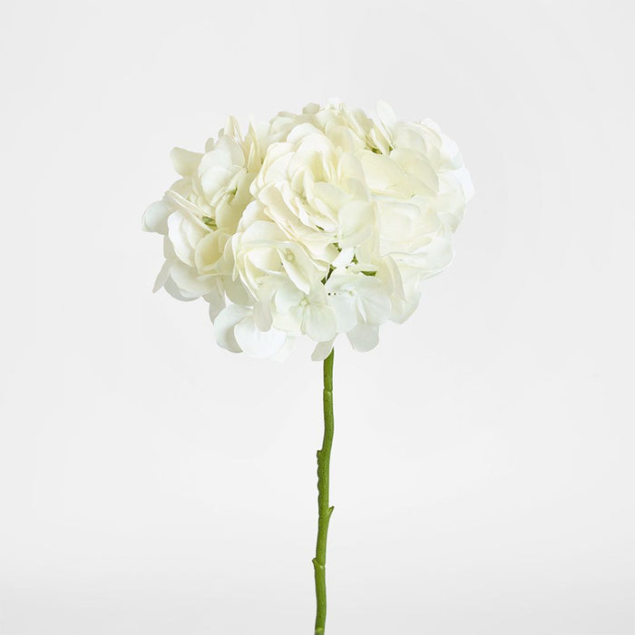 Soft Touch Hydrangea Flower Stem 75cm Cream - Pack of 6