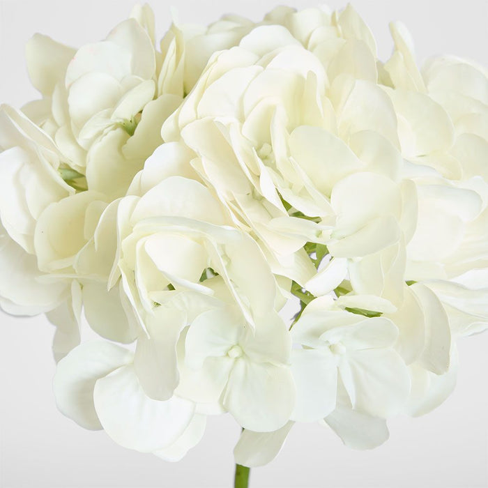 Soft Touch Hydrangea Flower Stem 75cm Cream - Pack of 6