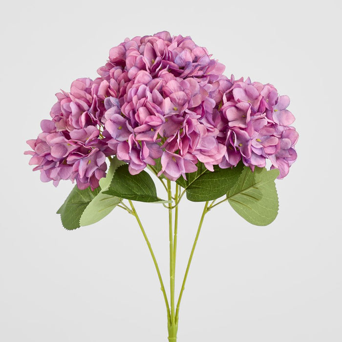 Yasmin Hydrangea Bunch Lavender 46cm Lilac - Pack of 12