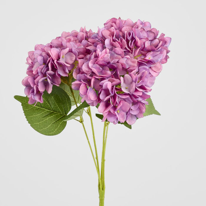 Yasmin Hydrangea Bunch Lavender 46cm Lilac - Pack of 12