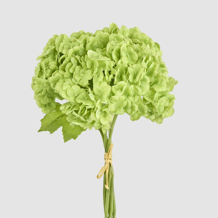 Mini Hydrangea Posy Green 28cm - Pack of 12