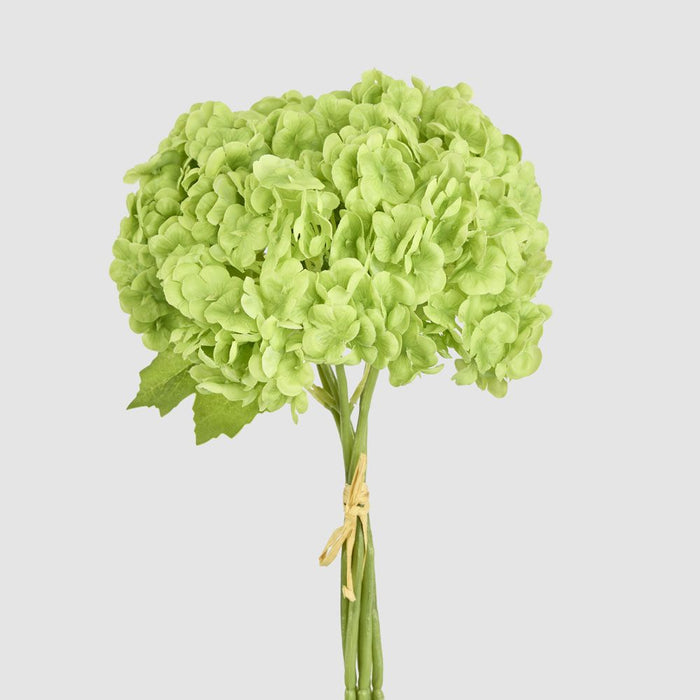 Mini Hydrangea Posy Green 28cm - Pack of 12