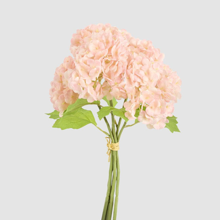 Mini Hydrangea Posy Pink 28cm - Pack of 12